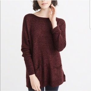 Abercrombie & Fitch Burgundy Sweater
